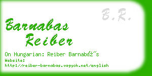 barnabas reiber business card